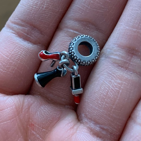 RETIRED Pandora Glamour Trio Dangle Charm - Picture 3 of 7